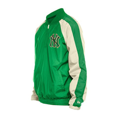 New York Yankees New Era St. Patrick's Day Ripstop Raglan Quarter-Zip Windbreaker - Kelly Green Tops
