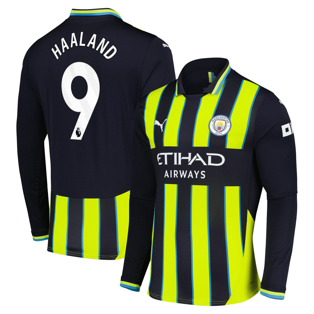 Erling Haaland Manchester City 2024/25 Away Replica Long Sleeve Player Jersey Navy - Puma online