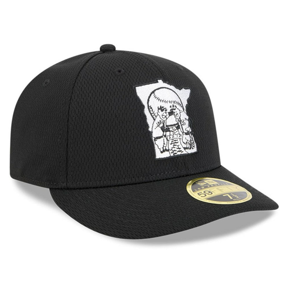 Minnesota Twins New Era 2025 MLB Clubhouse Low Profile 59FIFTY Fitted Hat - Black Hats