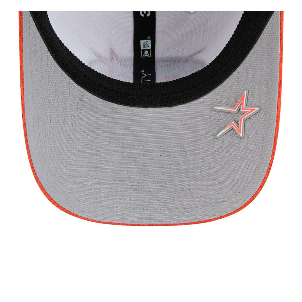 Houston Astros New Era 2025 MLB Clubhouse 39THIRTY Flex Hat - Navy/Orange Hats