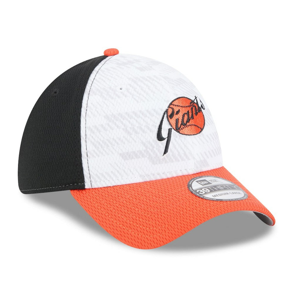 San Francisco Giants New Era 2025 MLB Clubhouse 39THIRTY Flex Hat - Black/Orange Hats
