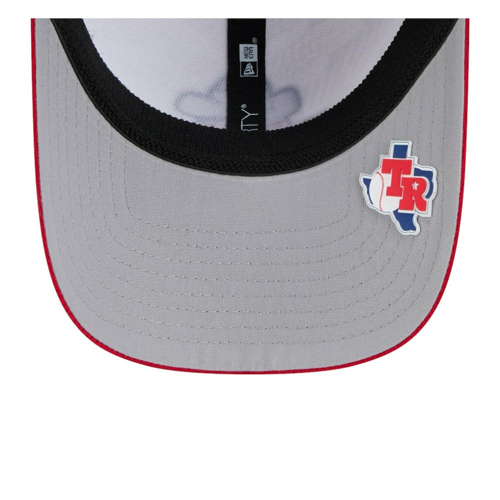 Texas Rangers New Era 2025 MLB Clubhouse 39THIRTY Flex Hat - Royal/Red Hats