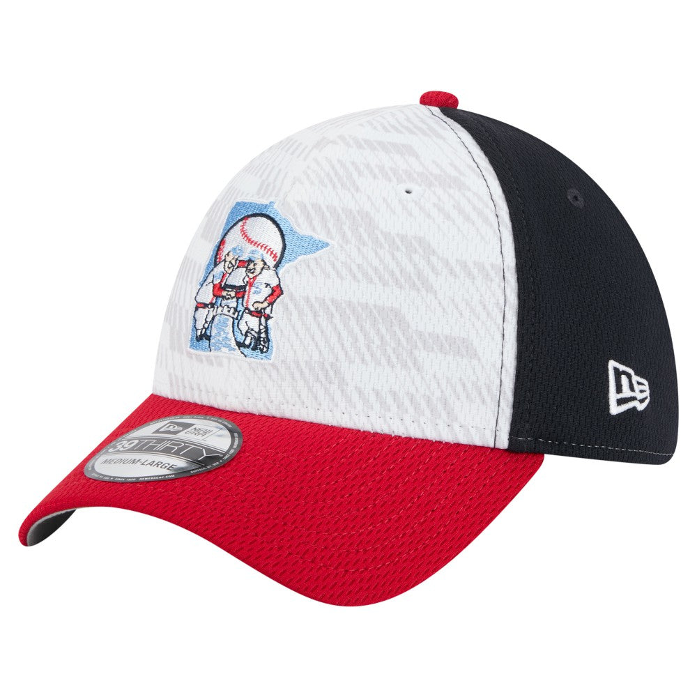 Minnesota Twins New Era 2025 MLB Clubhouse 39THIRTY Flex Hat - Navy/Red Hats