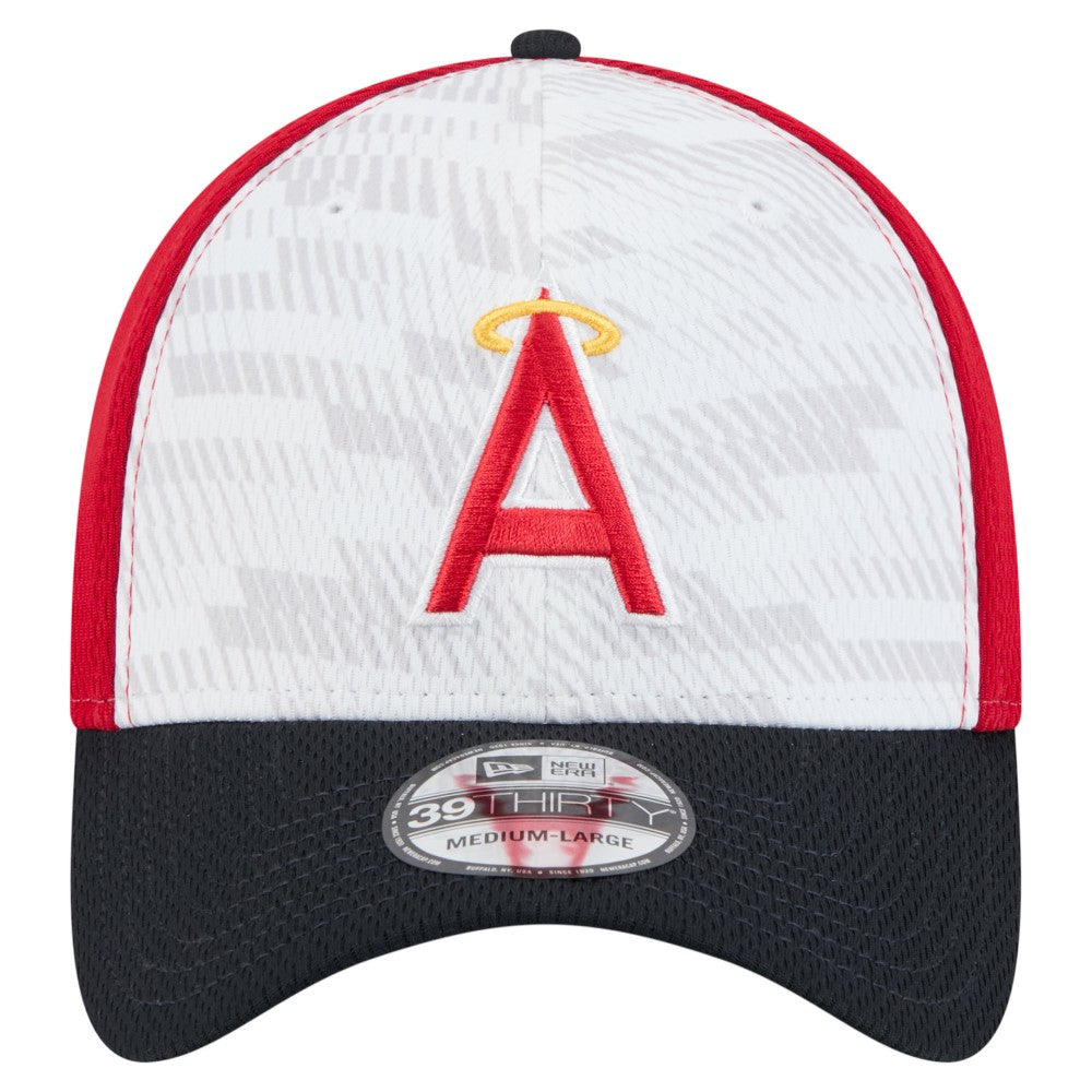 Los Angeles Angels New Era 2025 MLB Clubhouse 39THIRTY Flex Hat - Red/Navy Hats