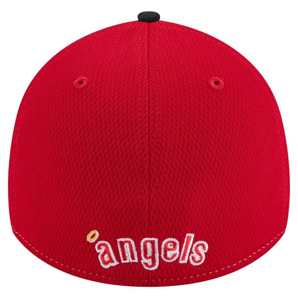 Los Angeles Angels New Era 2025 MLB Clubhouse 39THIRTY Flex Hat - Red/Navy Hats