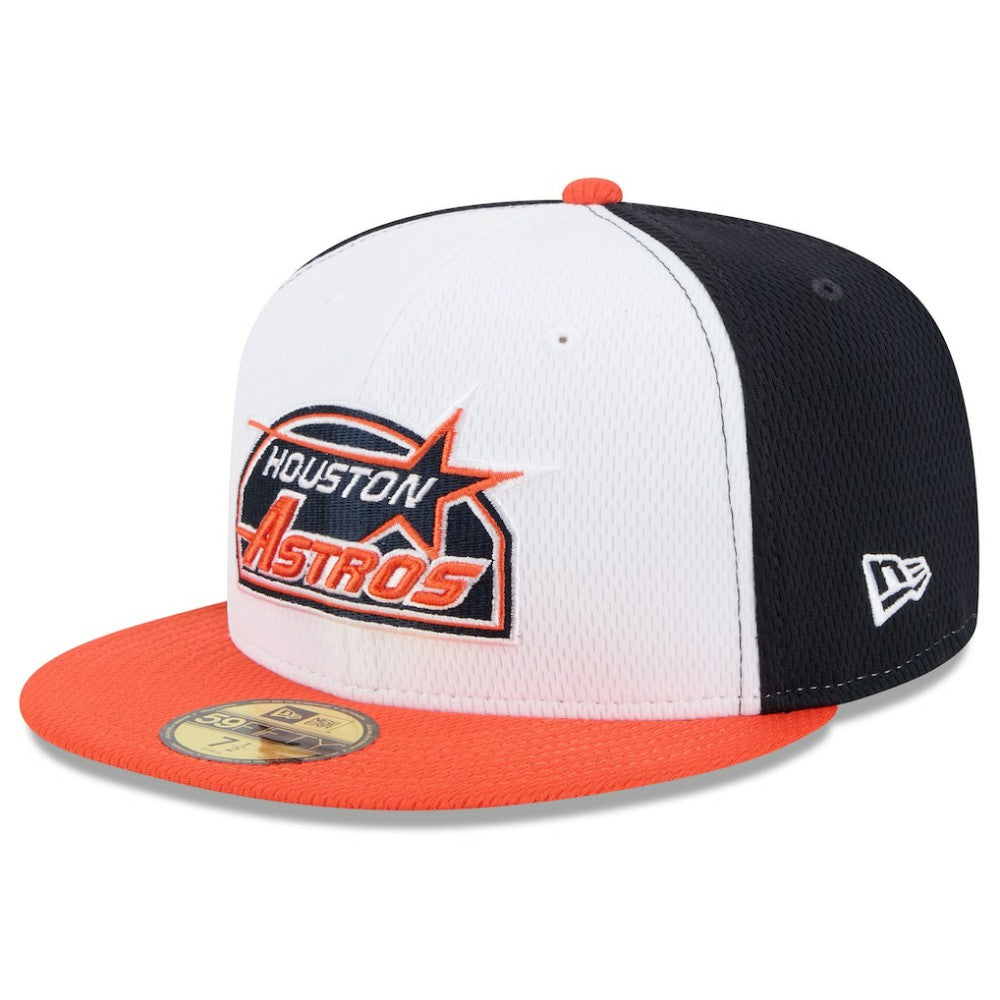 Houston Astros New Era 2025 MLB Clubhouse 59FIFTY Fitted Hat - Navy/Orange Hats