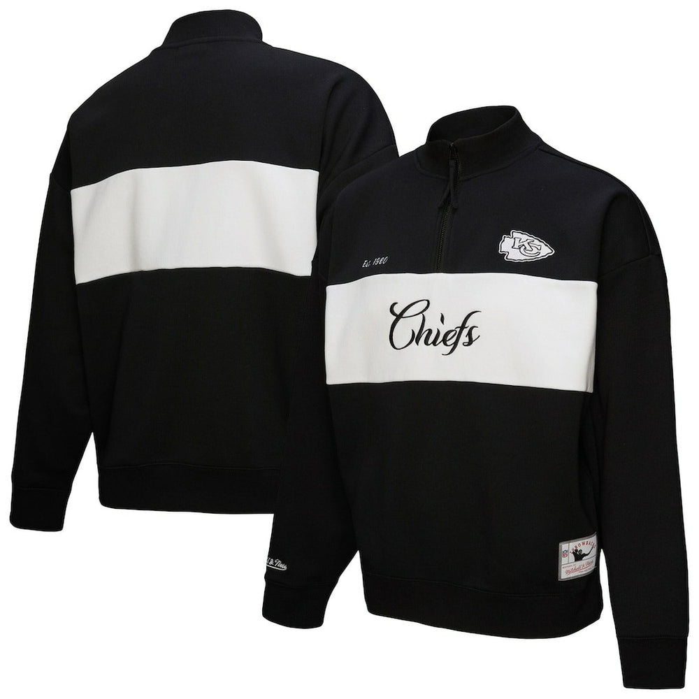 Kansas City Chiefs Women's Quarter-Zip Jacket - Black Jackets