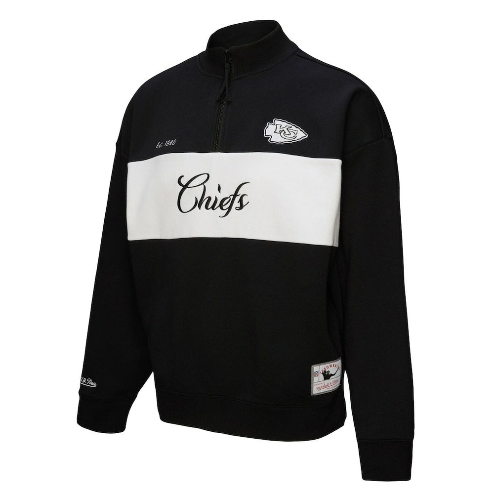 Kansas City Chiefs Women's Quarter-Zip Jacket - Black Jackets