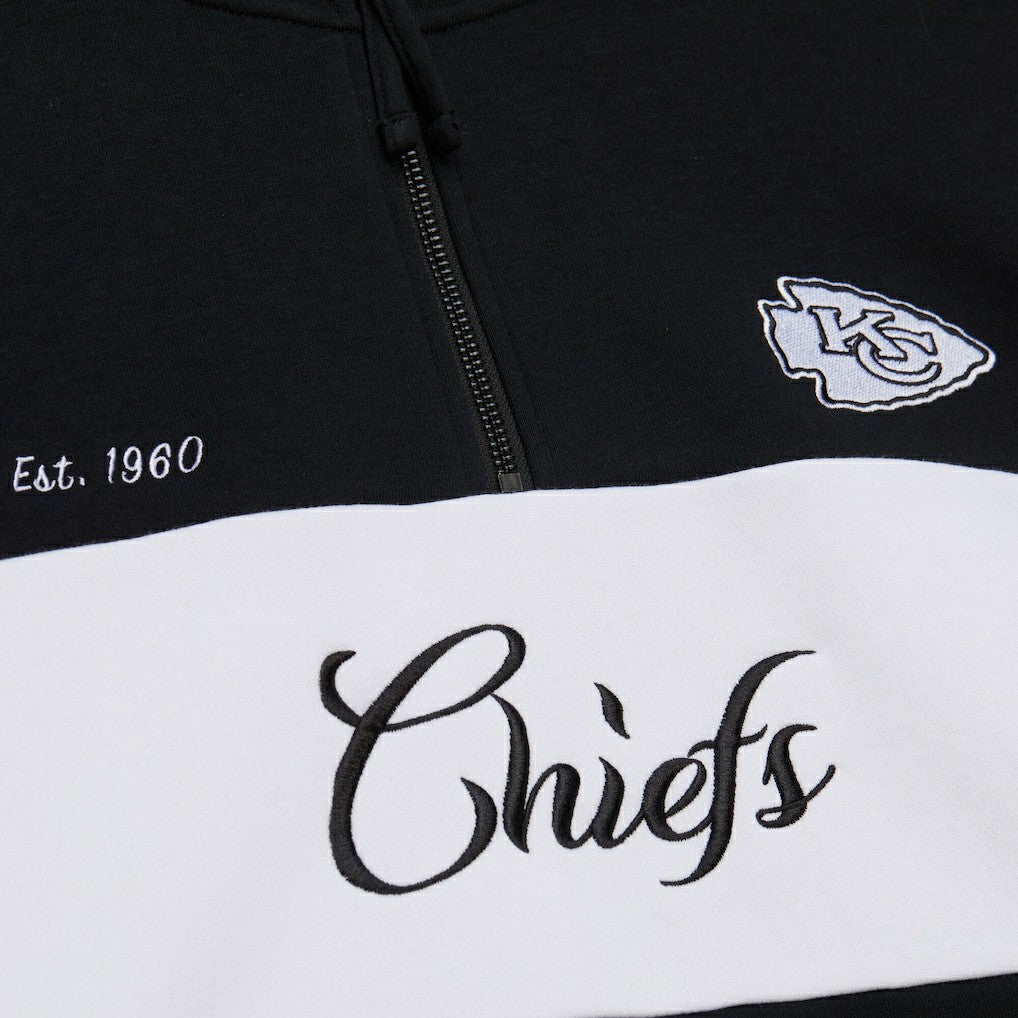 Kansas City Chiefs Women's Quarter-Zip Jacket - Black Jackets
