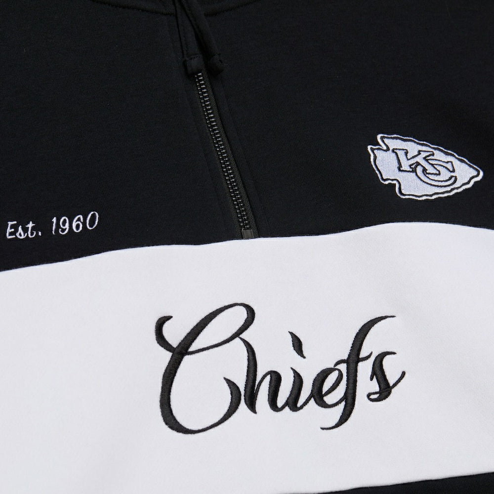 Kansas City Chiefs Women's Quarter-Zip Jacket - Black Jackets
