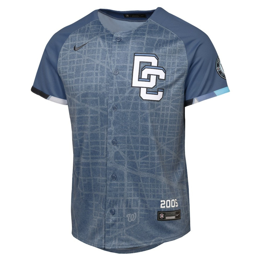Washington Nationals Nike Youth 2025 City Connect Limited Jersey - Blue Jerseys