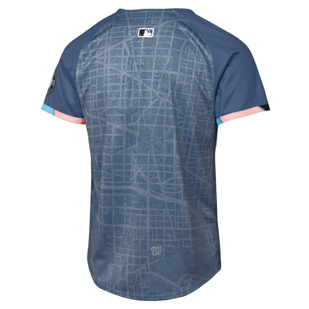 Washington Nationals Nike Youth 2025 City Connect Limited Jersey - Blue Jerseys