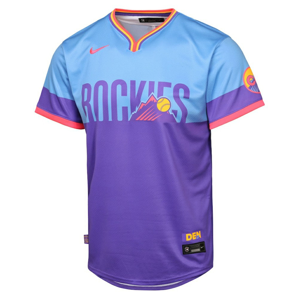Colorado Rockies Nike Youth 2025 City Connect Limited Jersey - Purple/Light Blue Jerseys