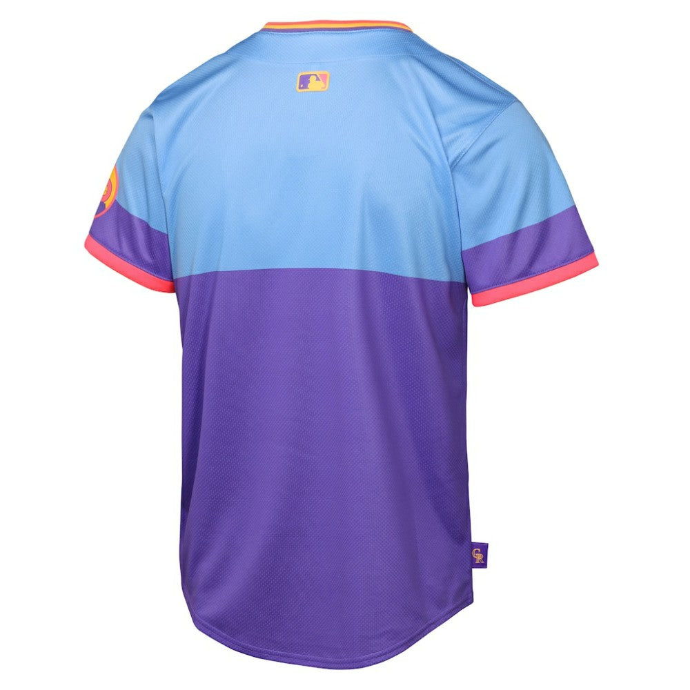 Colorado Rockies Nike Youth 2025 City Connect Limited Jersey - Purple/Light Blue Jerseys