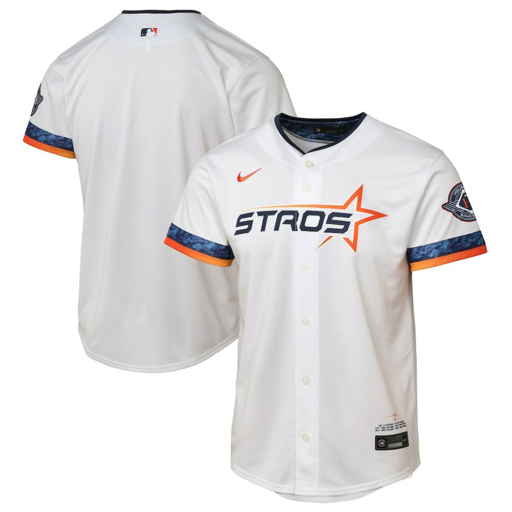 Houston Astros Nike Youth 2025 City Connect Limited Jersey - White Jerseys