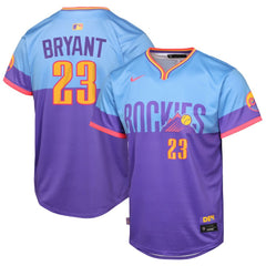 Kris Bryant Colorado Rockies Nike Youth 2025 City Connect Limited Player Jersey - Purple/Light Blue Jerseys