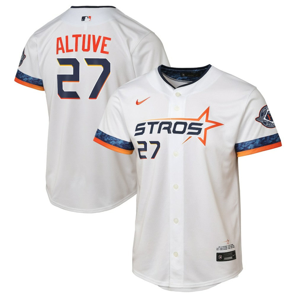 Jose Altuve Houston Astros Nike Youth 2025 City Connect Limited Player Jersey - White Jerseys