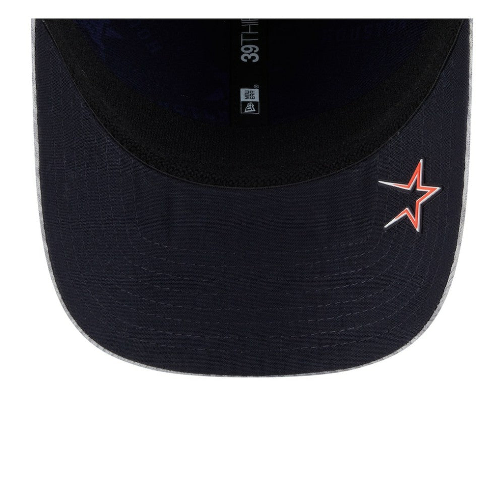 Houston Astros New Era 2025 MLB Clubhouse 39THIRTY Flex Hat - Gray Hats
