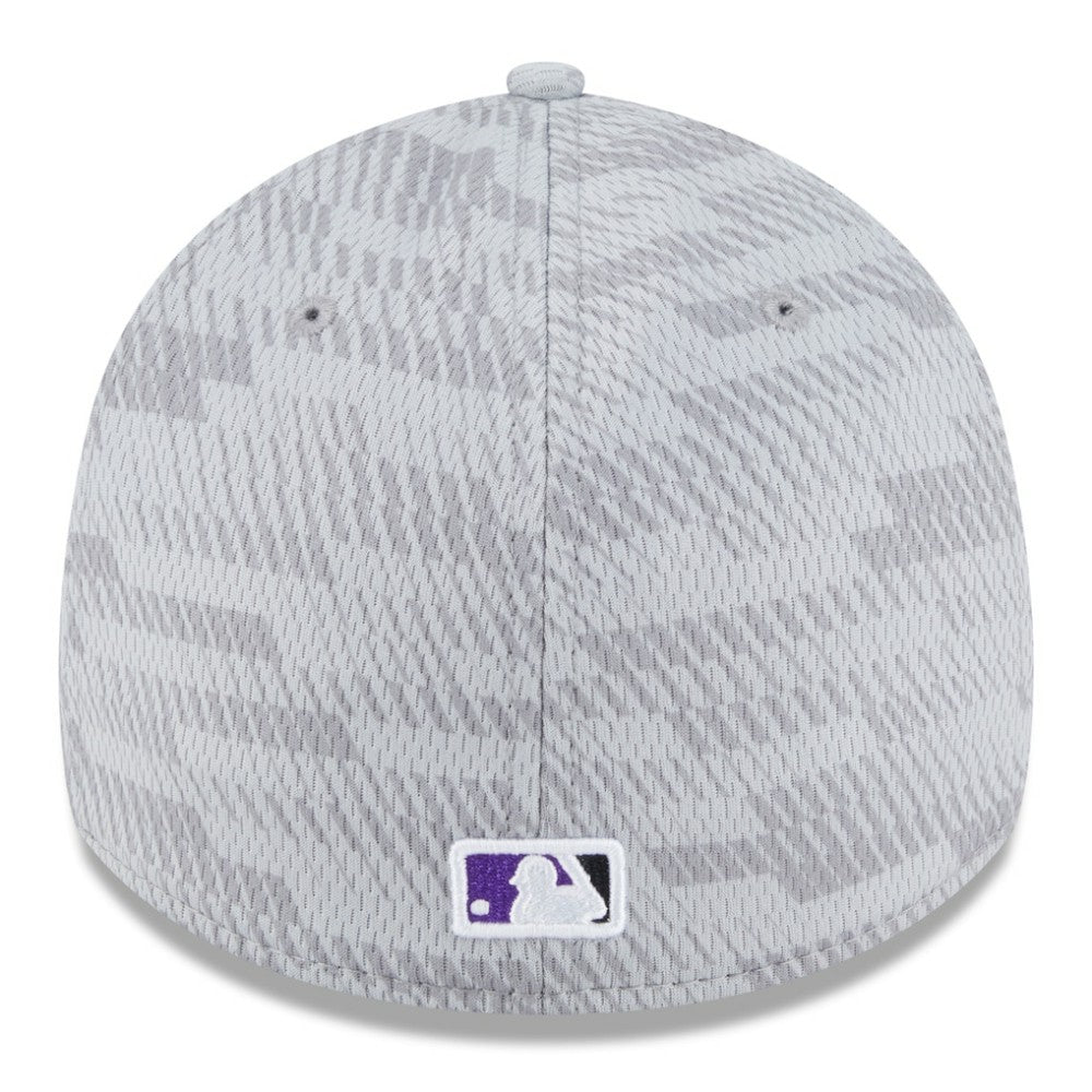 Colorado Rockies New Era 2025 MLB Clubhouse 39THIRTY Flex Hat - Gray Hats