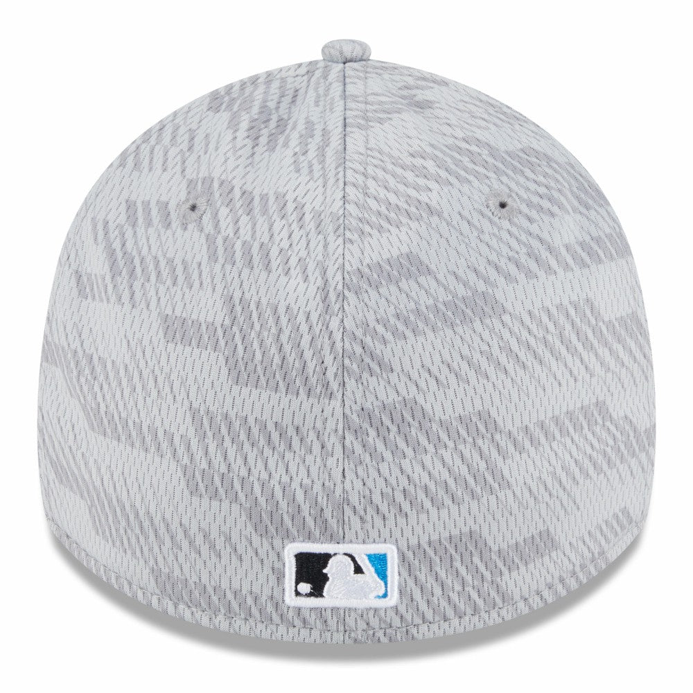 Miami Marlins New Era 2025 MLB Clubhouse 39THIRTY Flex Hat - Gray Hats