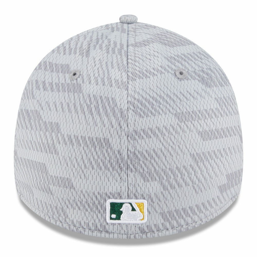 Athletics New Era 2025 MLB Clubhouse 39THIRTY Flex Hat - Gray Hats