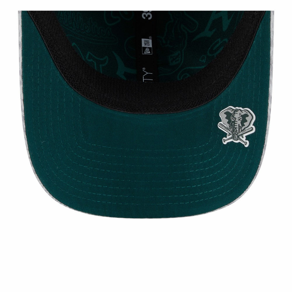 Athletics New Era 2025 MLB Clubhouse 39THIRTY Flex Hat - Gray Hats