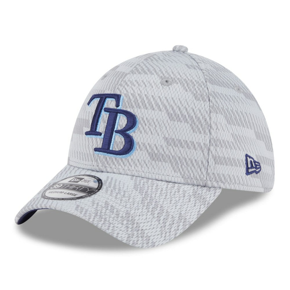 Tampa Bay Rays New Era 2025 MLB Clubhouse 39THIRTY Flex Hat - Gray Hats