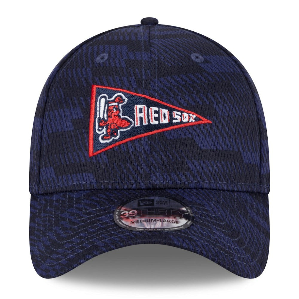 Boston Red Sox New Era 2025 MLB Clubhouse 39THIRTY Flex Hat - Navy Hats
