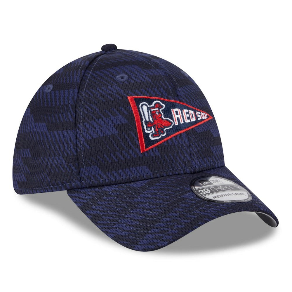 Boston Red Sox New Era 2025 MLB Clubhouse 39THIRTY Flex Hat - Navy Hats