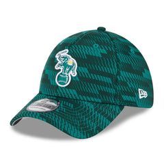 Athletics New Era 2025 MLB Clubhouse 39THIRTY Flex Hat - Green Hats