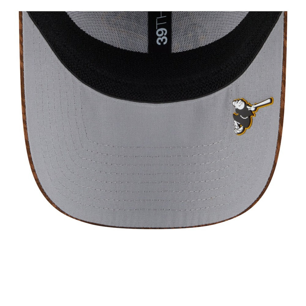 San Diego Padres New Era 2025 MLB Clubhouse 39THIRTY Flex Hat - Brown Hats
