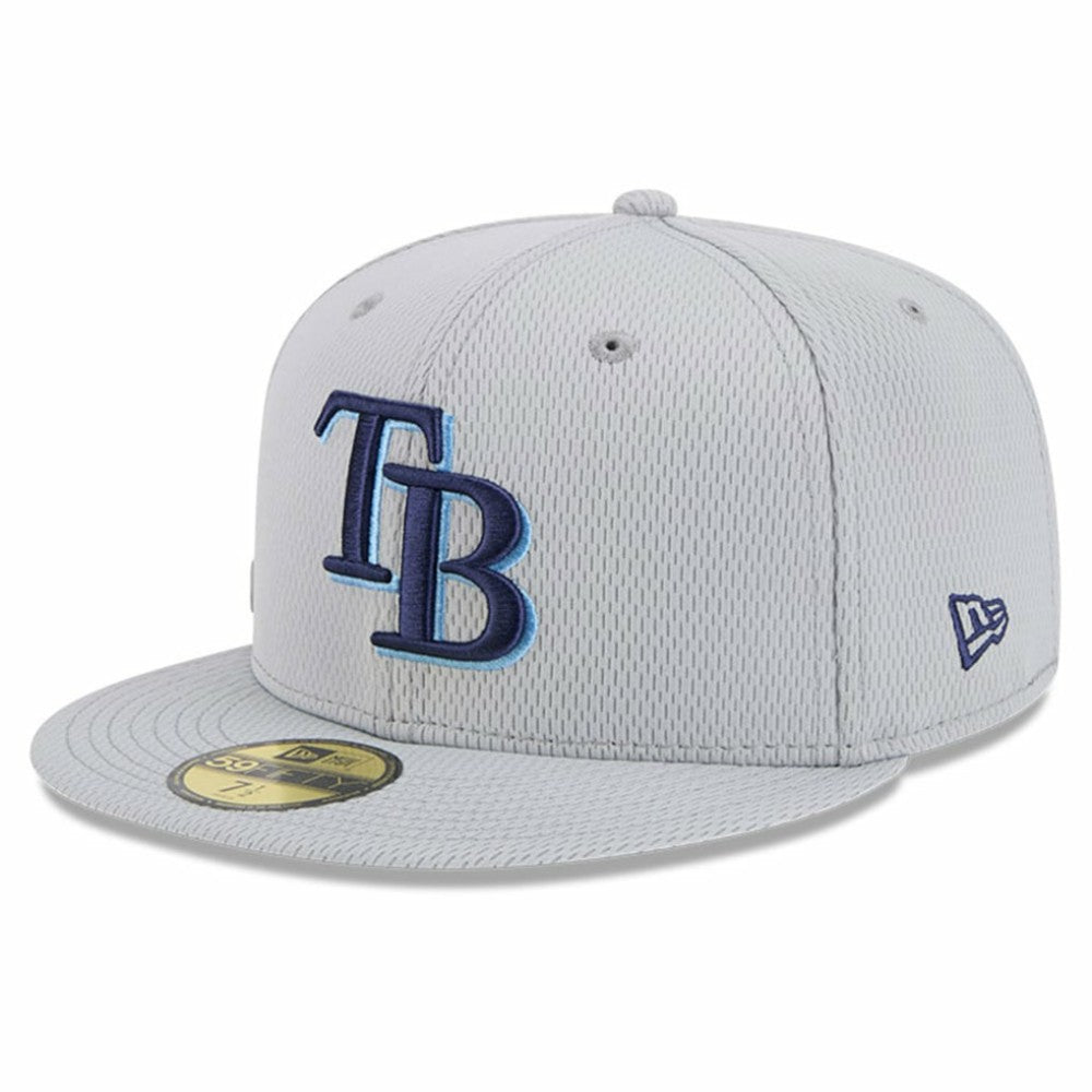 Tampa Bay Rays New Era 2025 MLB Clubhouse 59FIFTY Fitted Hat - Gray Hats
