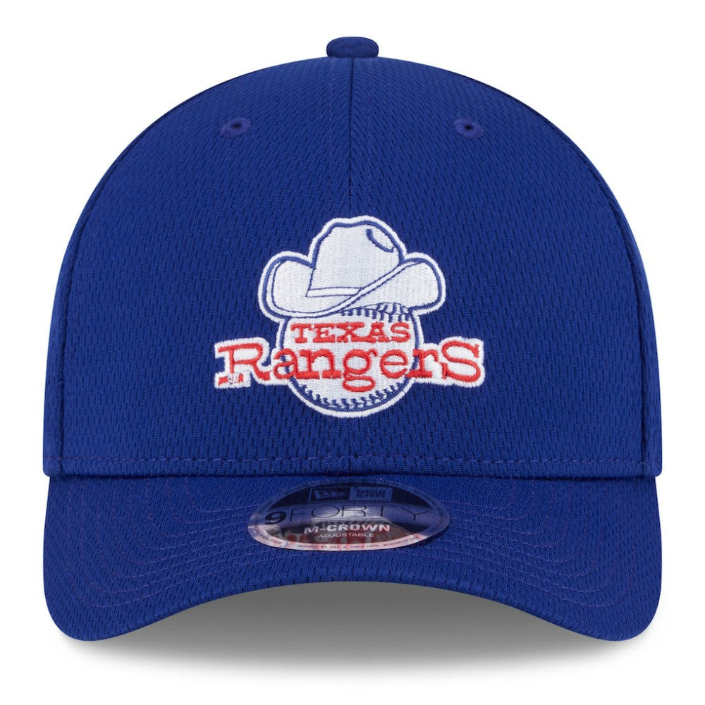 Texas Rangers New Era 2025 MLB Clubhouse 9FORTY M-Crown Adjustable Hat - Royal Hats