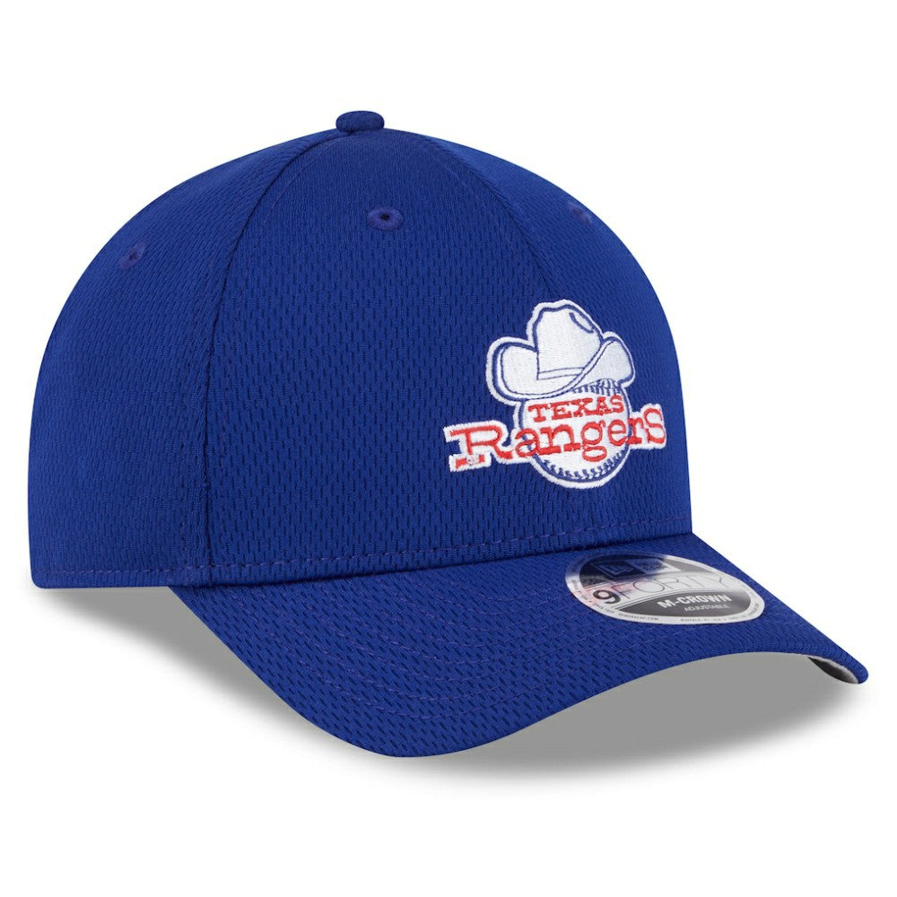 Texas Rangers New Era 2025 MLB Clubhouse 9FORTY M-Crown Adjustable Hat - Royal Hats