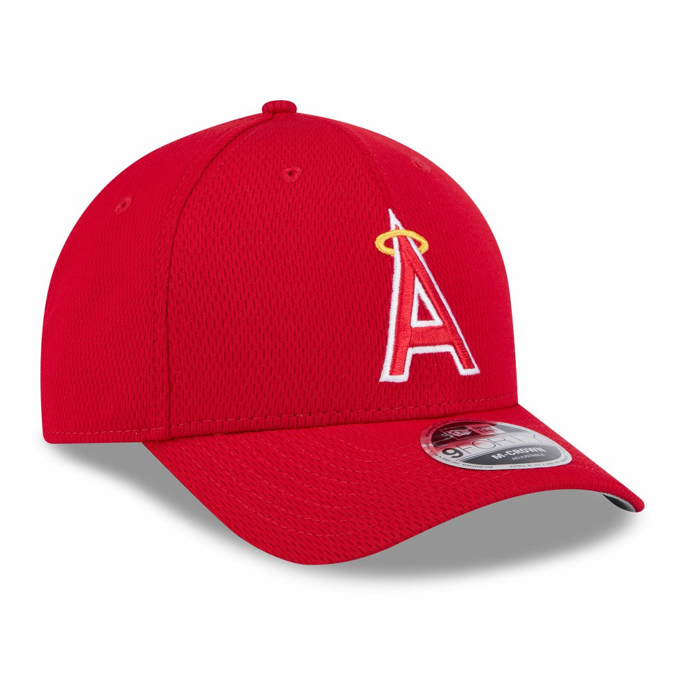 Los Angeles Angels New Era 2025 MLB Clubhouse 9FORTY Adjustable Hat - Red Hats