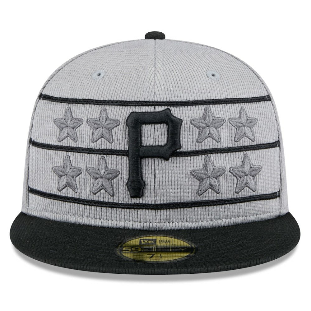 Pittsburgh Pirates New Era 2025 Batting Practice 59FIFTY Fitted Hat - Gray/Black Hats