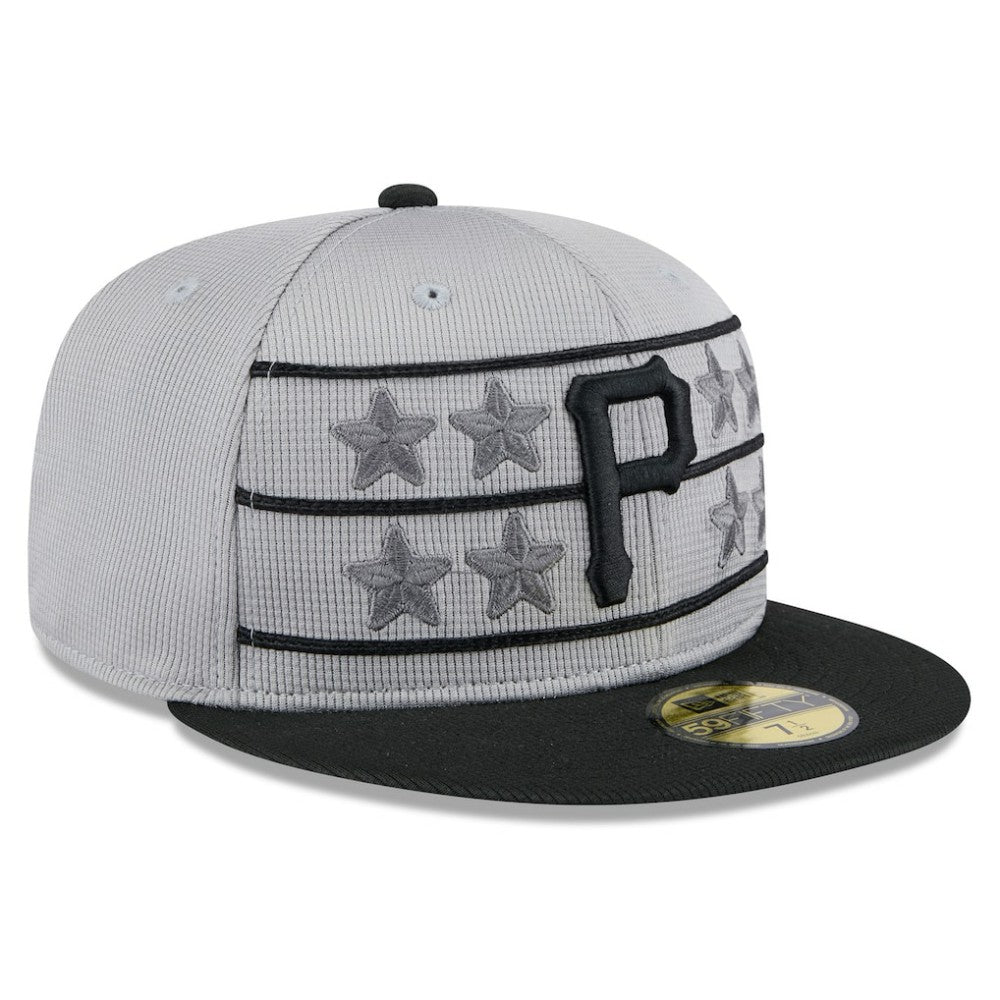 Pittsburgh Pirates New Era 2025 Batting Practice 59FIFTY Fitted Hat - Gray/Black Hats
