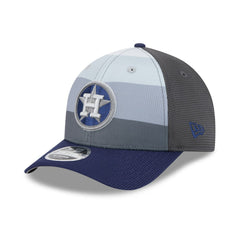 Houston Astros New Era 2025 Batting Practice 9FORTY M-Crown Adjustable Hat - Gray/Navy Hats