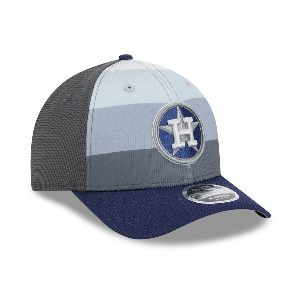 Houston Astros New Era 2025 Batting Practice 9FORTY M-Crown Adjustable Hat - Gray/Navy Hats