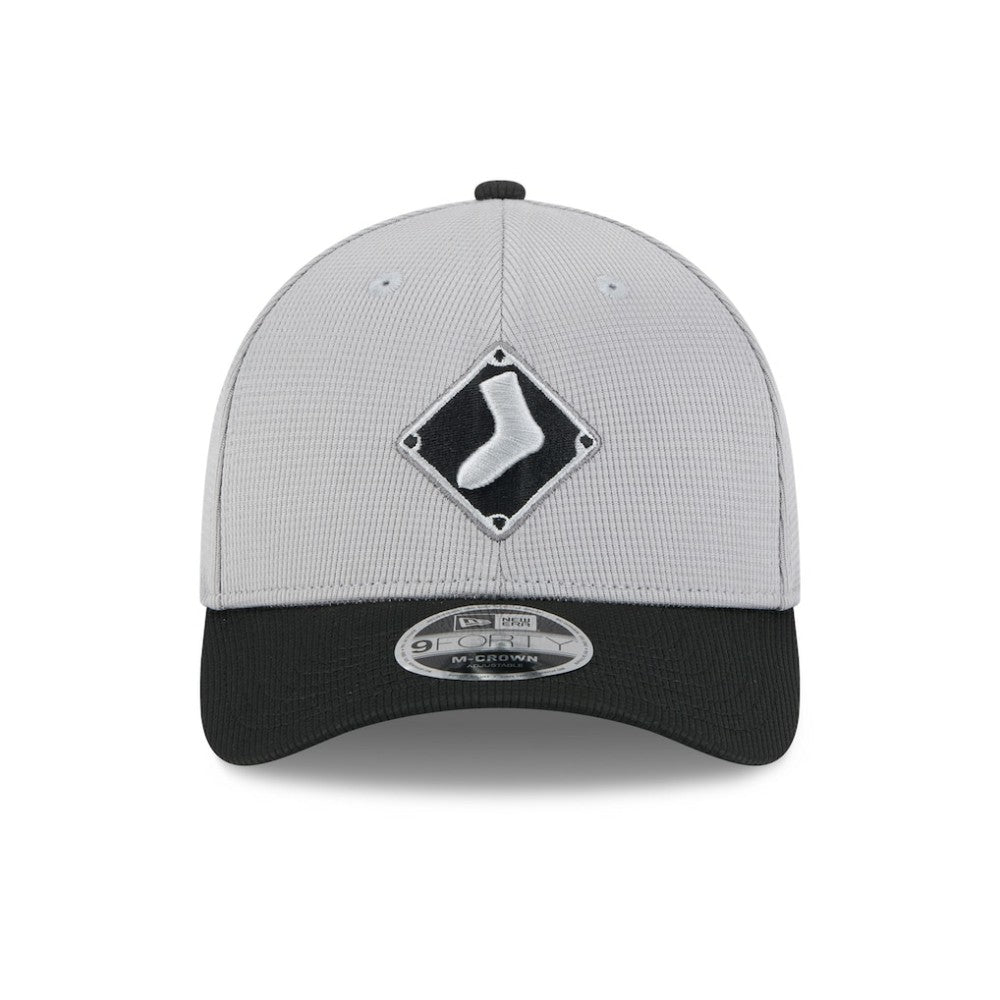 Chicago White Sox New Era 2025 Batting Practice 9FORTY M-Crown Adjustable Hat - Gray/Black Hats