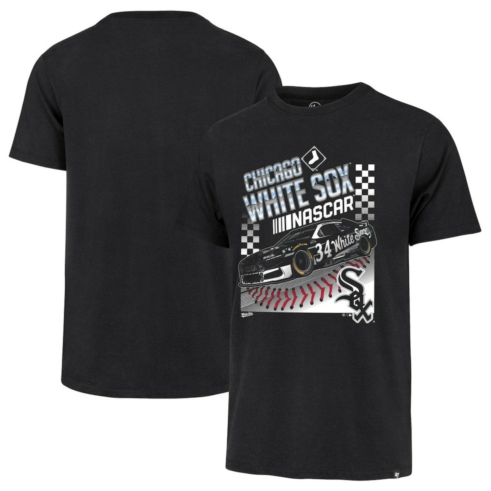 NASCAR x Chicago White Sox '47 Franklin T-Shirt - Black T-shirts