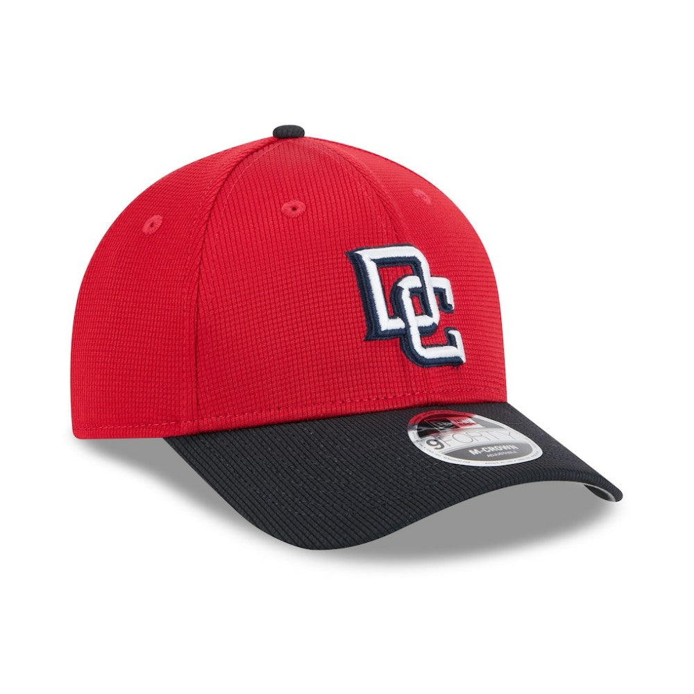 Washington Nationals New Era 2025 Batting Practice 9FORTY M-Crown Adjustable Hat - Red/Black Hats