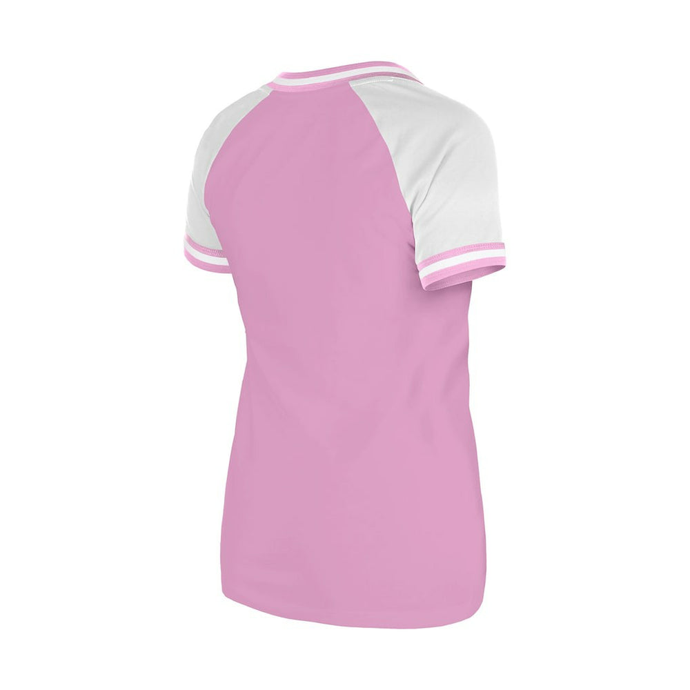 Kansas City Chiefs New Era Women's Mommy & Me V-Neck T-Shirt - Pink T-shirts