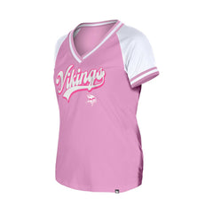 Minnesota Vikings New Era Women's Mommy & Me V-Neck T-Shirt - Pink T-shirts