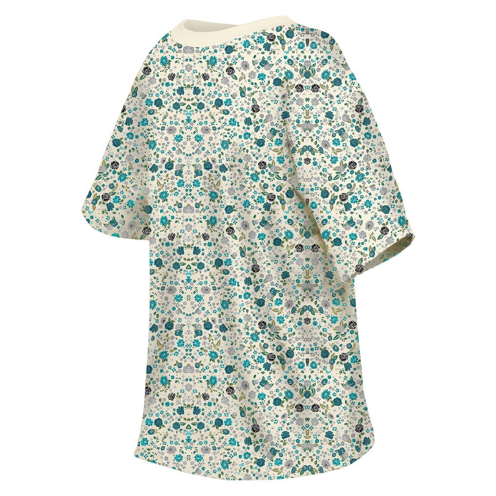 Philadelphia Eagles New Era Women's Glam Game Floral Scoop Neck T-Shirt - Cream T-shirts