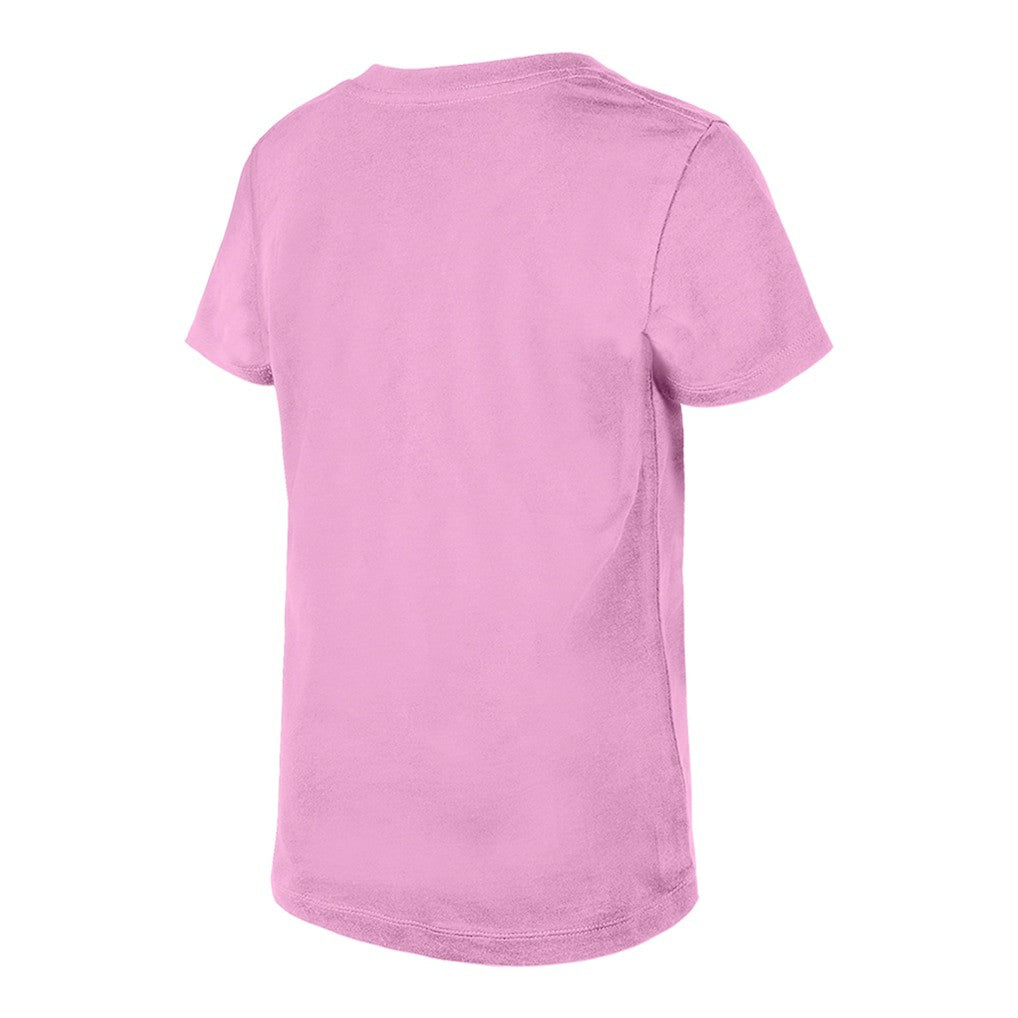 Kansas City Chiefs New Era Girls Youth Flip Sequins V-Neck T-Shirt - Pink T-shirts
