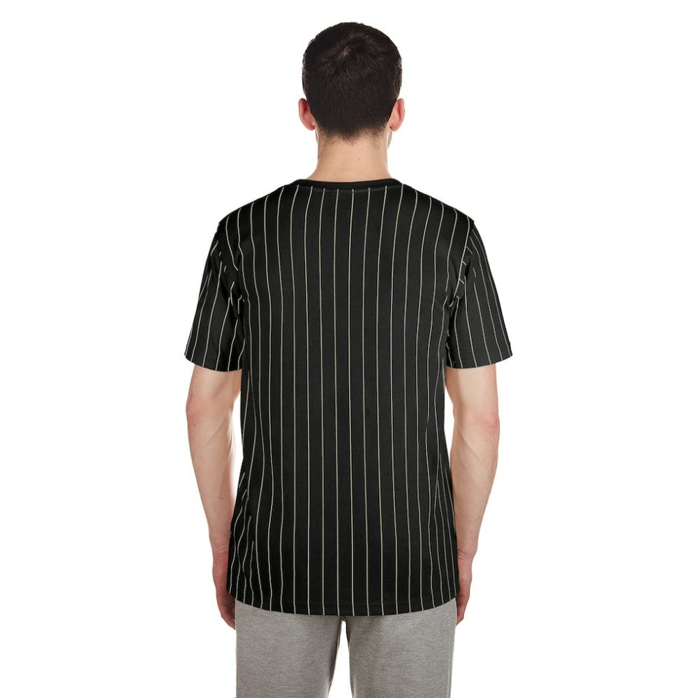 San Francisco Giants New Era Throwback Pinstripe T-Shirt - Black T-shirts