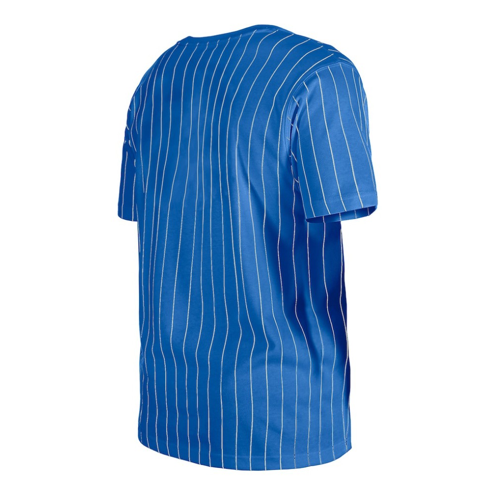 Chicago Cubs New Era Throwback Pinstripe T-Shirt - Royal T-shirts