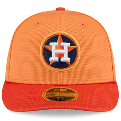 Houston Astros New Era 2025 Spring Training Low Profile 59FIFTY Fitted Hat - Orange Hats