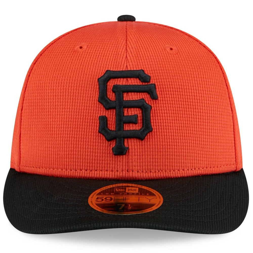 San Francisco Giants New Era 2025 Spring Training Low Profile 59FIFTY Fitted Hat - Orange/Black Hats